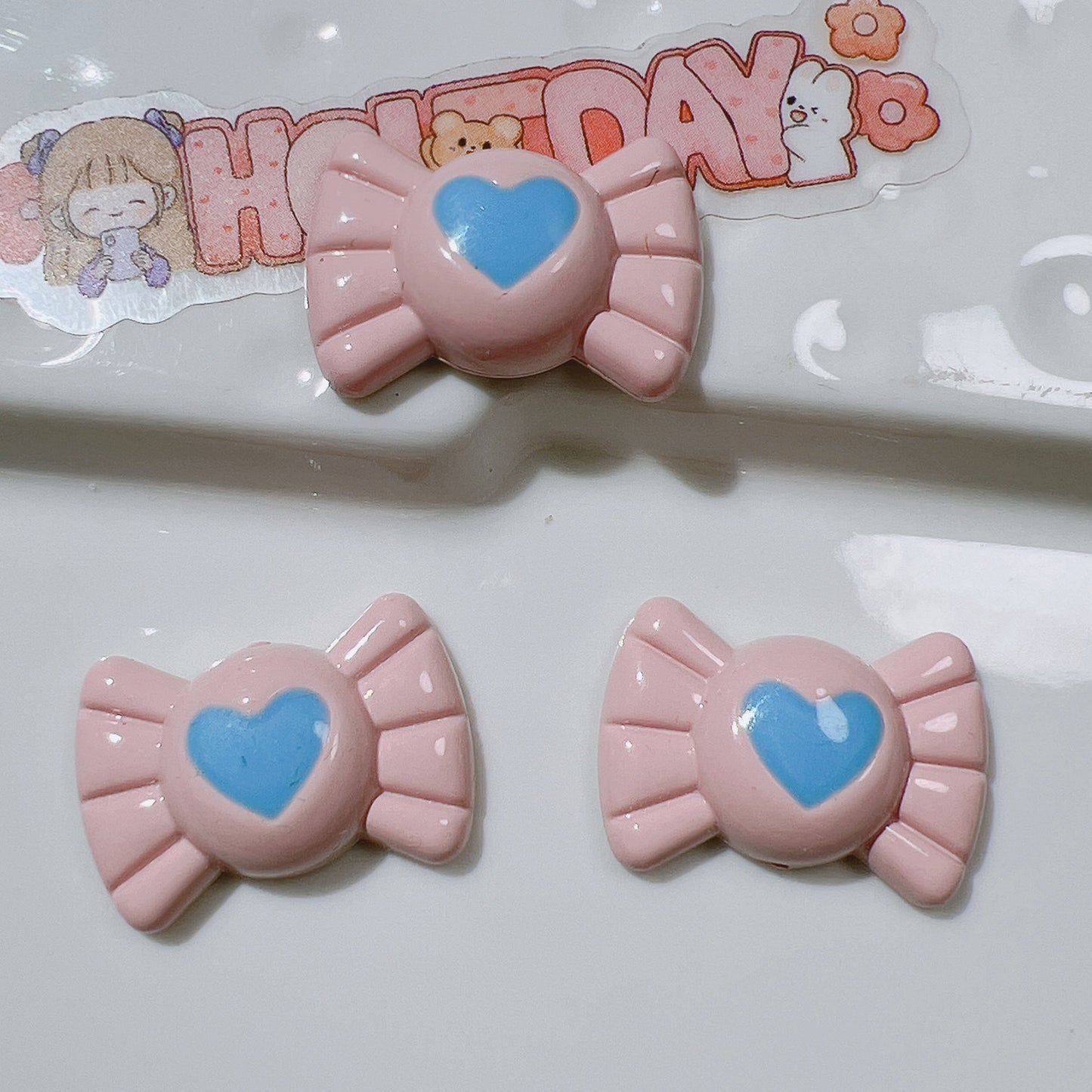 （5pic for 1bag）Cutie  Love Candy Diy Resin Charms （pack Offline）