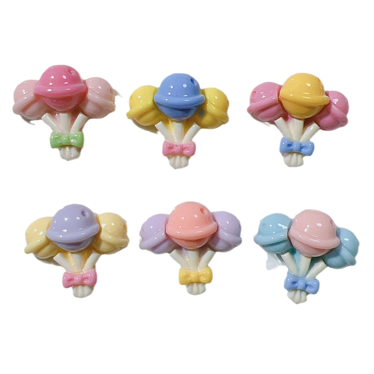 （5pic for 1bag）Cutie lollipop bouquets diy resin charms （pack offline）