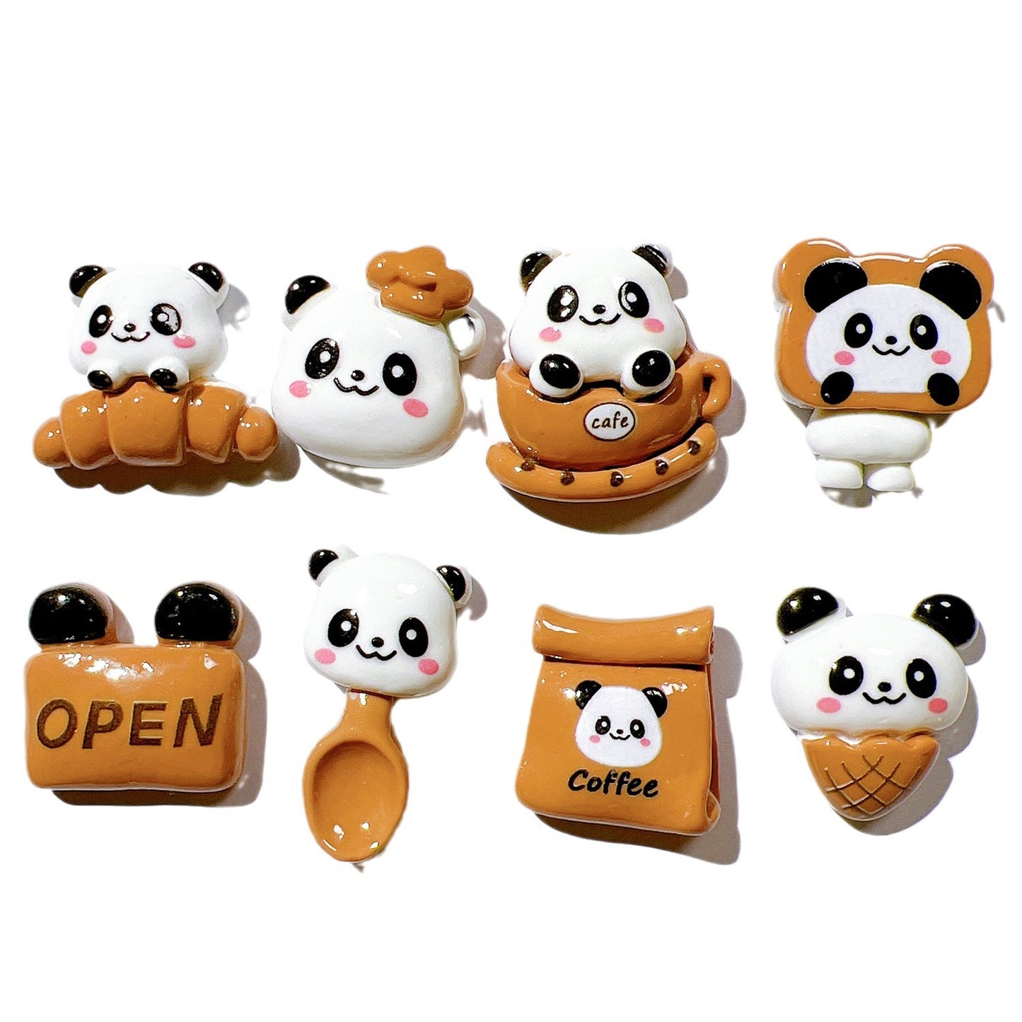 （5pic for1bag）Cutie Brown bear  diy charms resin