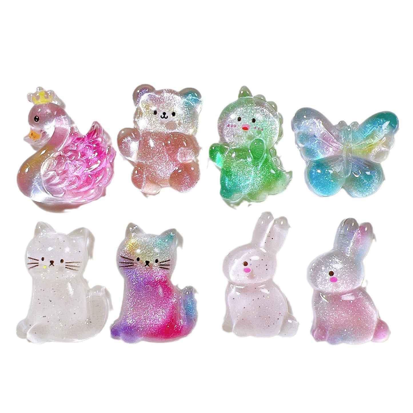 （5pic for1bag）Cutie annimal diy resin charms（pack offline）