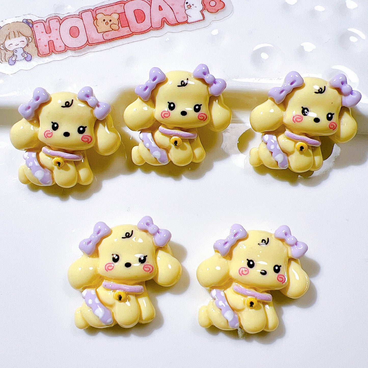 （5pic for 1bag）Cutie Dog Diy Resin Charms（pack Offline）