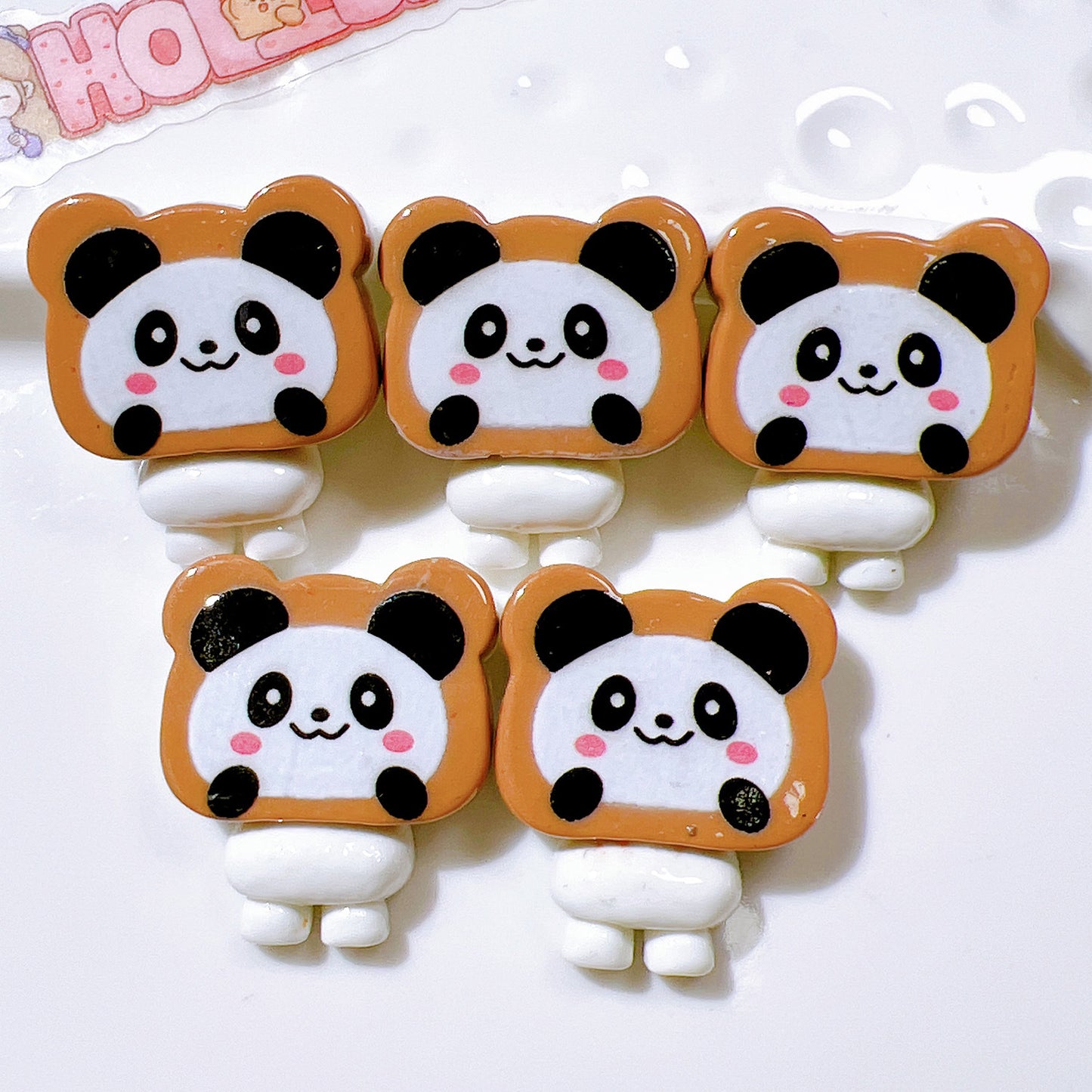 （5pic for1bag）Cutie Brown bear  diy charms resin