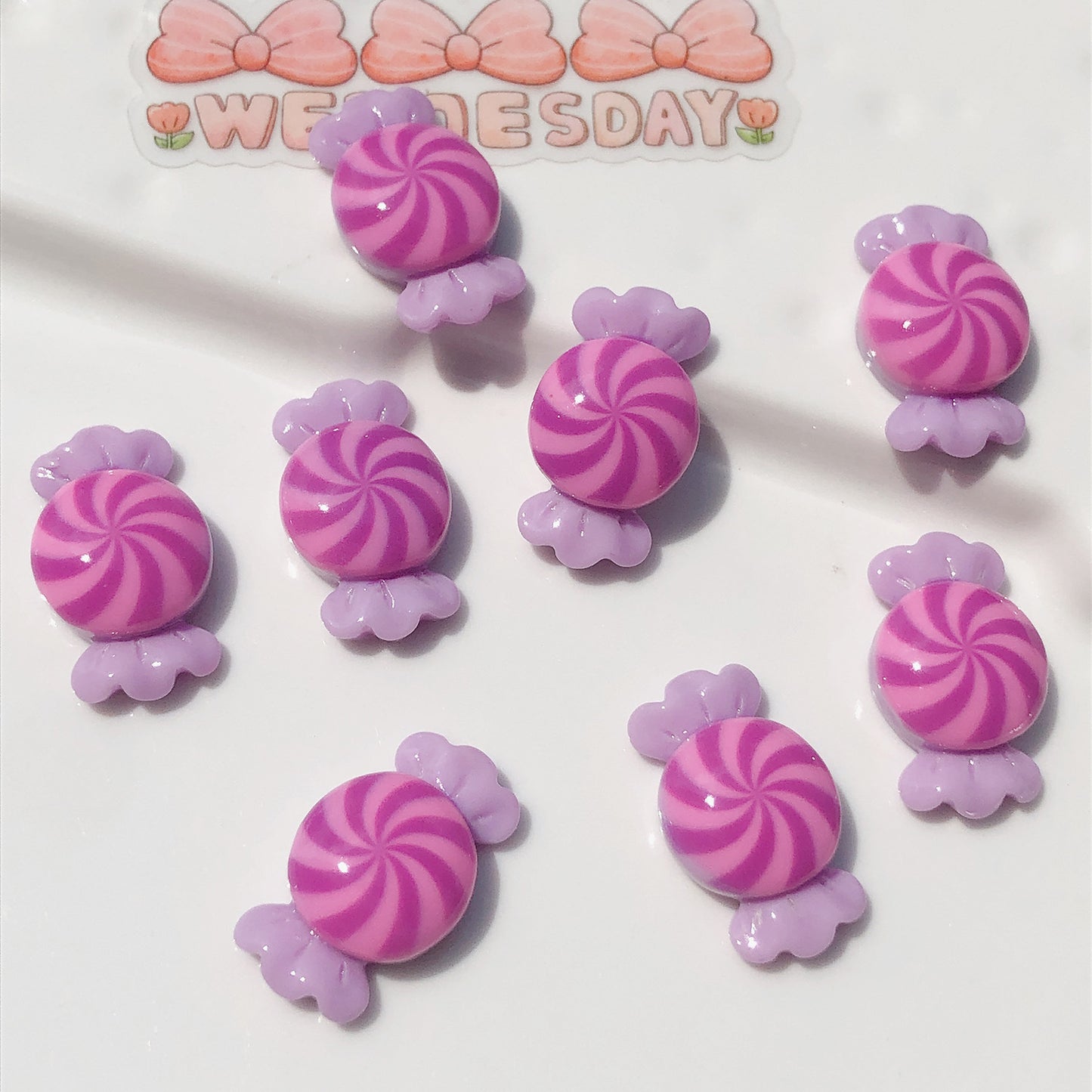 (5picfor1bag) Cutie Diy Resin Charms  Glossy Candy (Pack Offline)