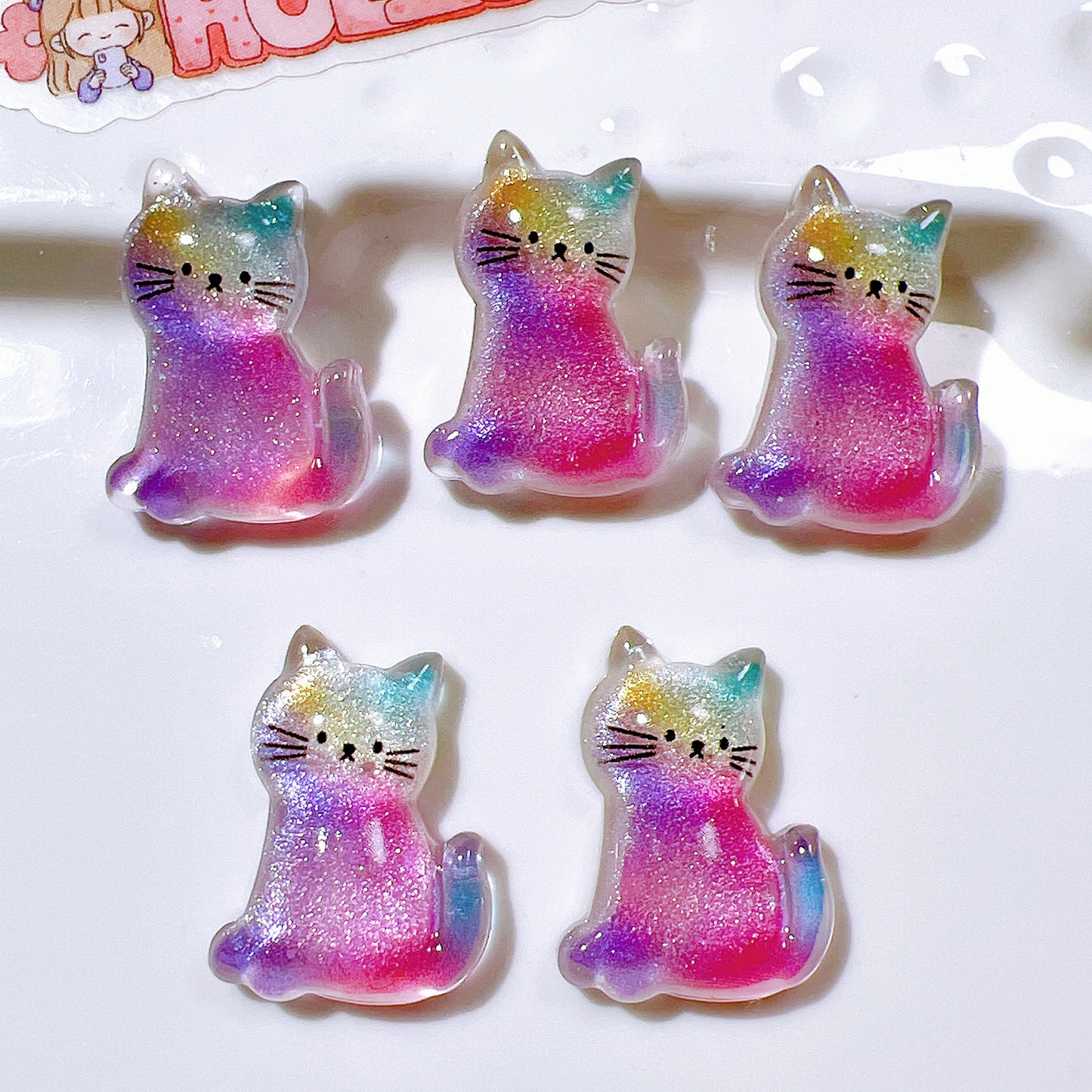 （5pic for1bag）Cutie annimal diy resin charms（pack offline）