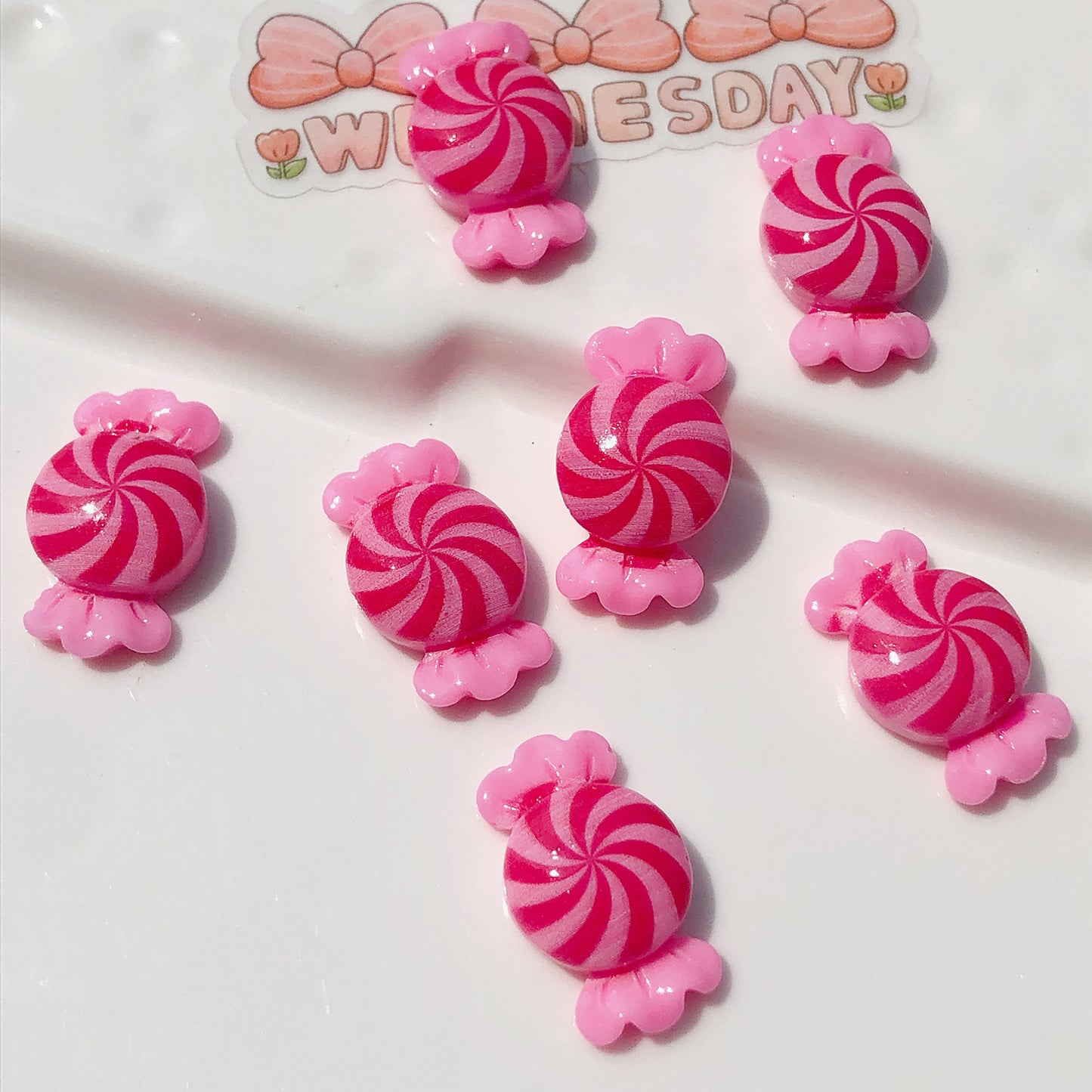 (5picfor1bag) Cutie Diy Resin Charms  Glossy Candy (Pack Offline)