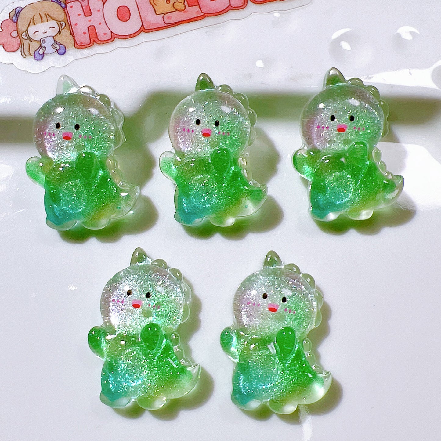 （5pic for1bag）Cutie annimal diy resin charms（pack offline）