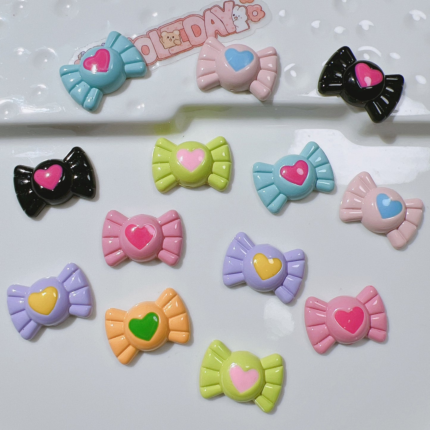 （5pic for 1bag）Cutie  Love Candy Diy Resin Charms （pack Offline）