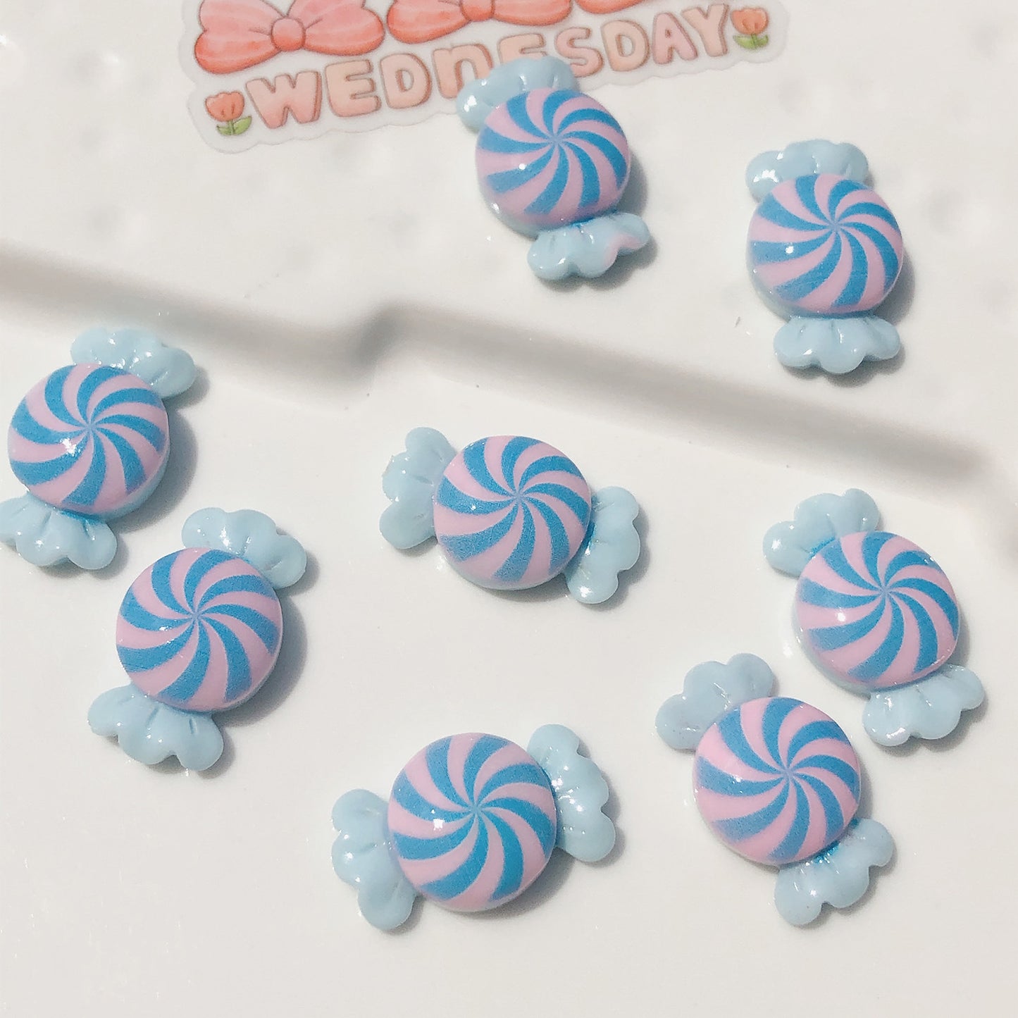 (5picfor1bag) Cutie Diy Resin Charms  Glossy Candy (Pack Offline)