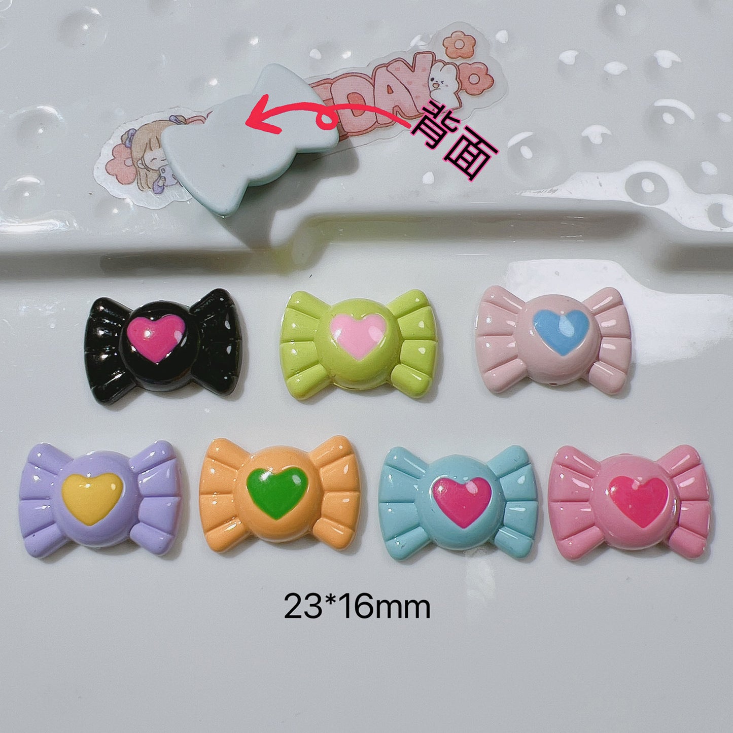 （5pic for 1bag）Cutie  Love Candy Diy Resin Charms （pack Offline）