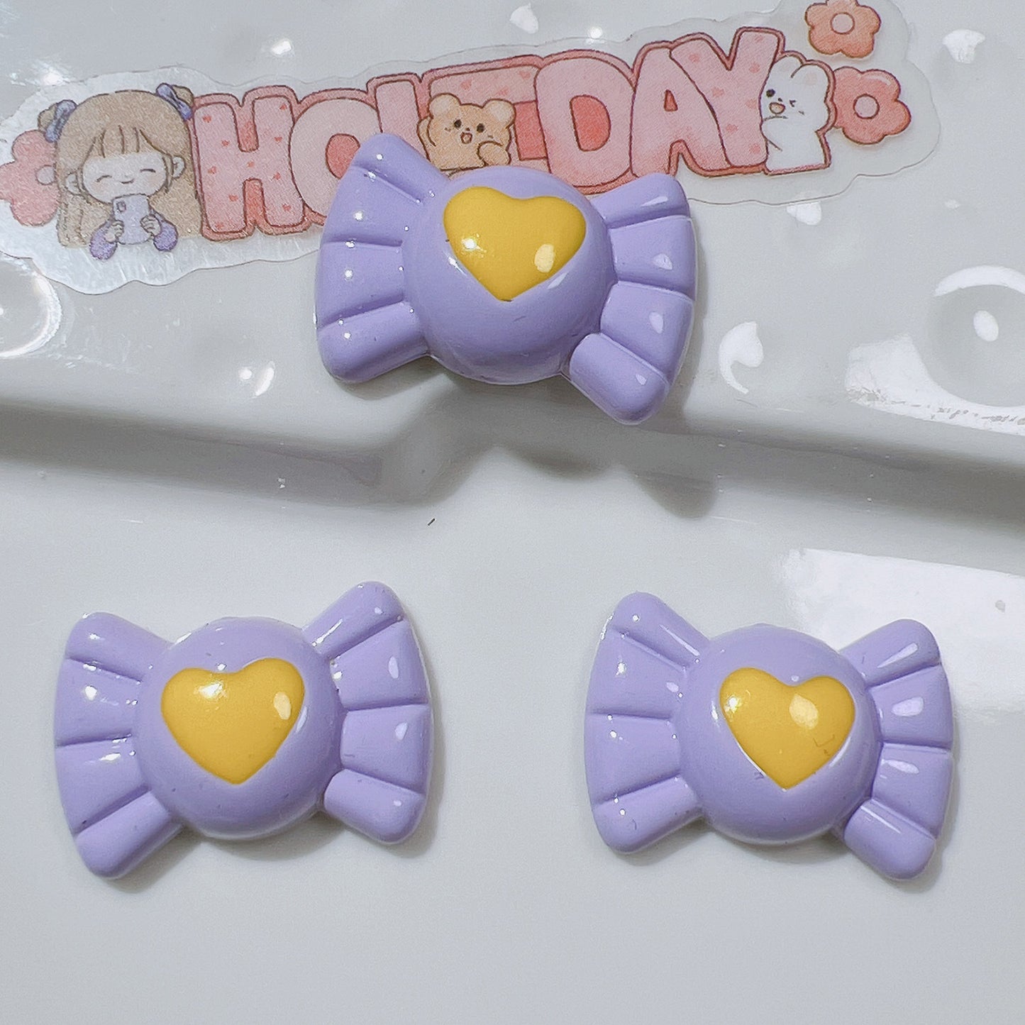 （5pic for 1bag）Cutie  Love Candy Diy Resin Charms （pack Offline）