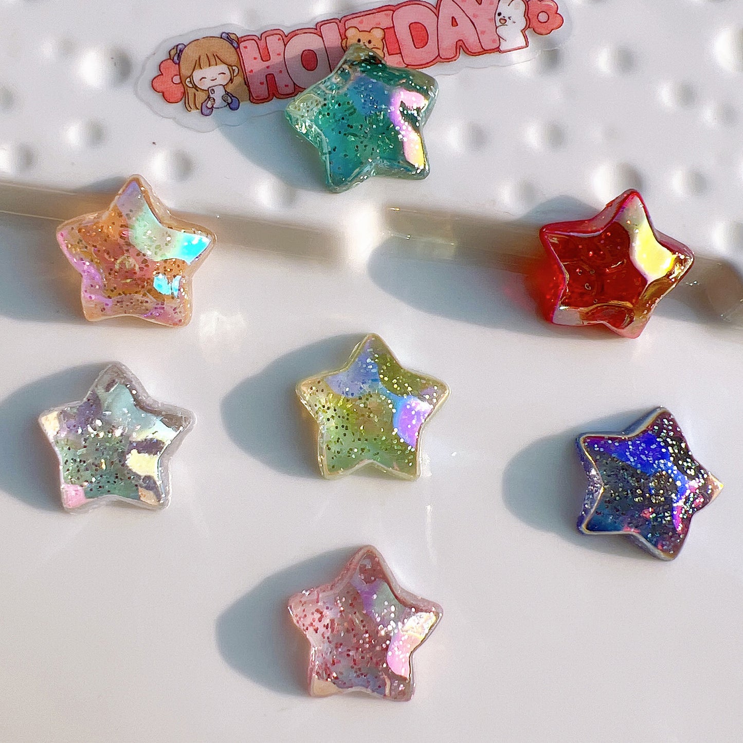 (5picfor1bag) Cutie Acrylic Star  Diy Charms Acrylic Star (Pack Offline)