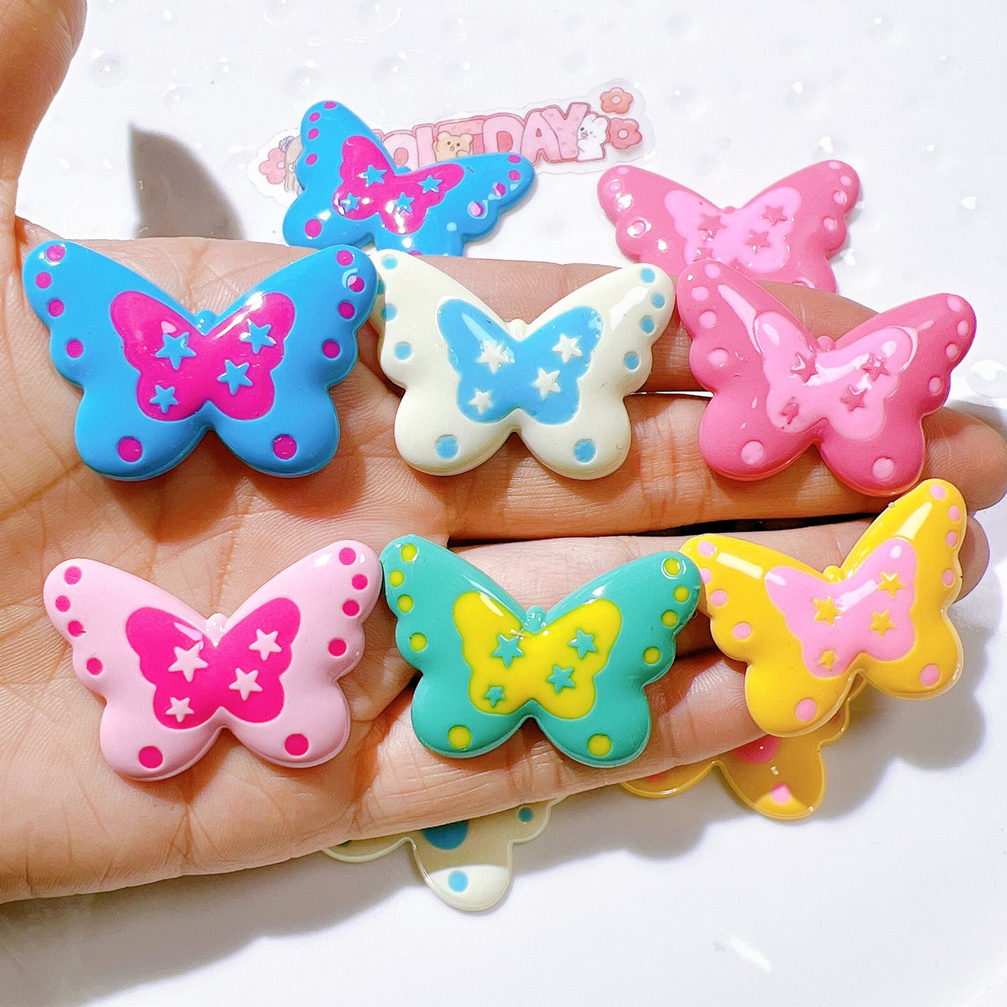 （5pic for1bag）Cutie butterfly diy charms（pack offline）