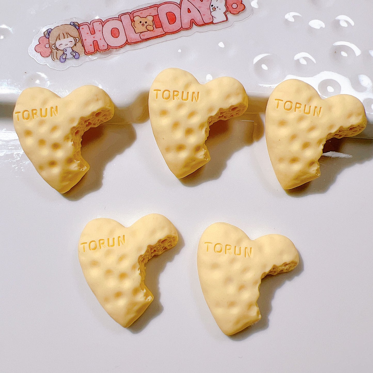 （5pic for 1bag）Cutie Food Diy Resin Charms（pack Offline）