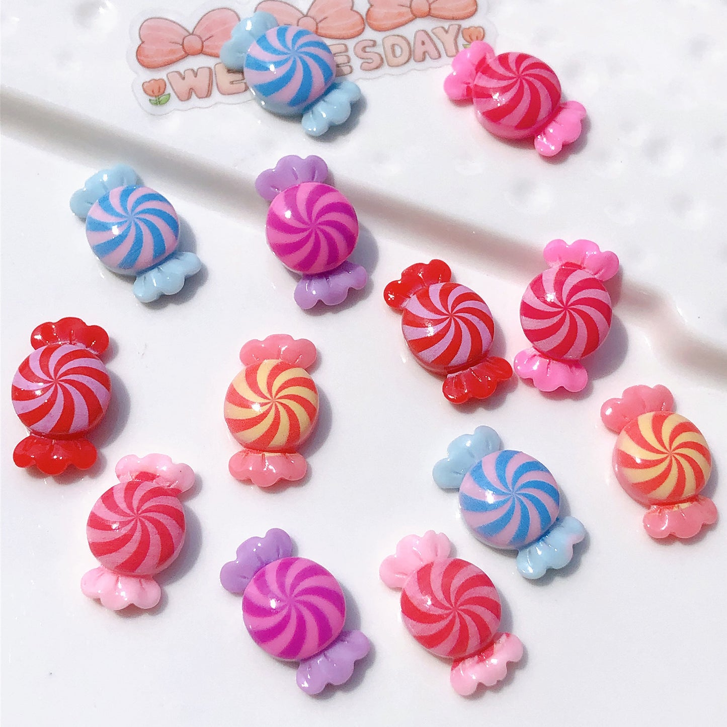 (5picfor1bag) Cutie Diy Resin Charms  Glossy Candy (Pack Offline)