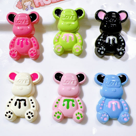 （5pic for1bag）Cutie love bear diy charms  （pack offline）