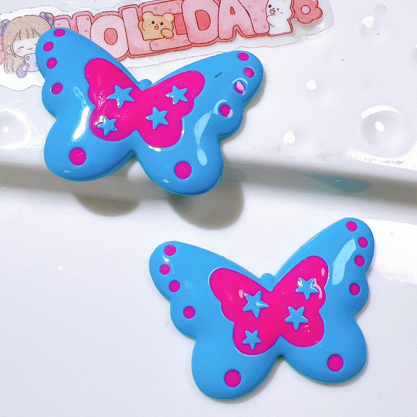 （5pic for1bag）Cutie butterfly diy charms（pack offline）