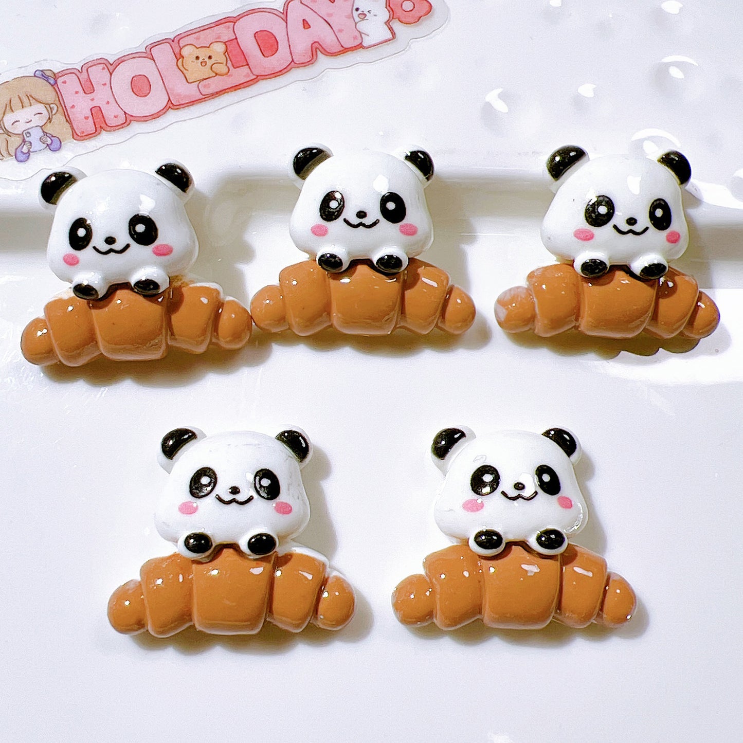 （5pic for1bag）Cutie Brown bear  diy charms resin