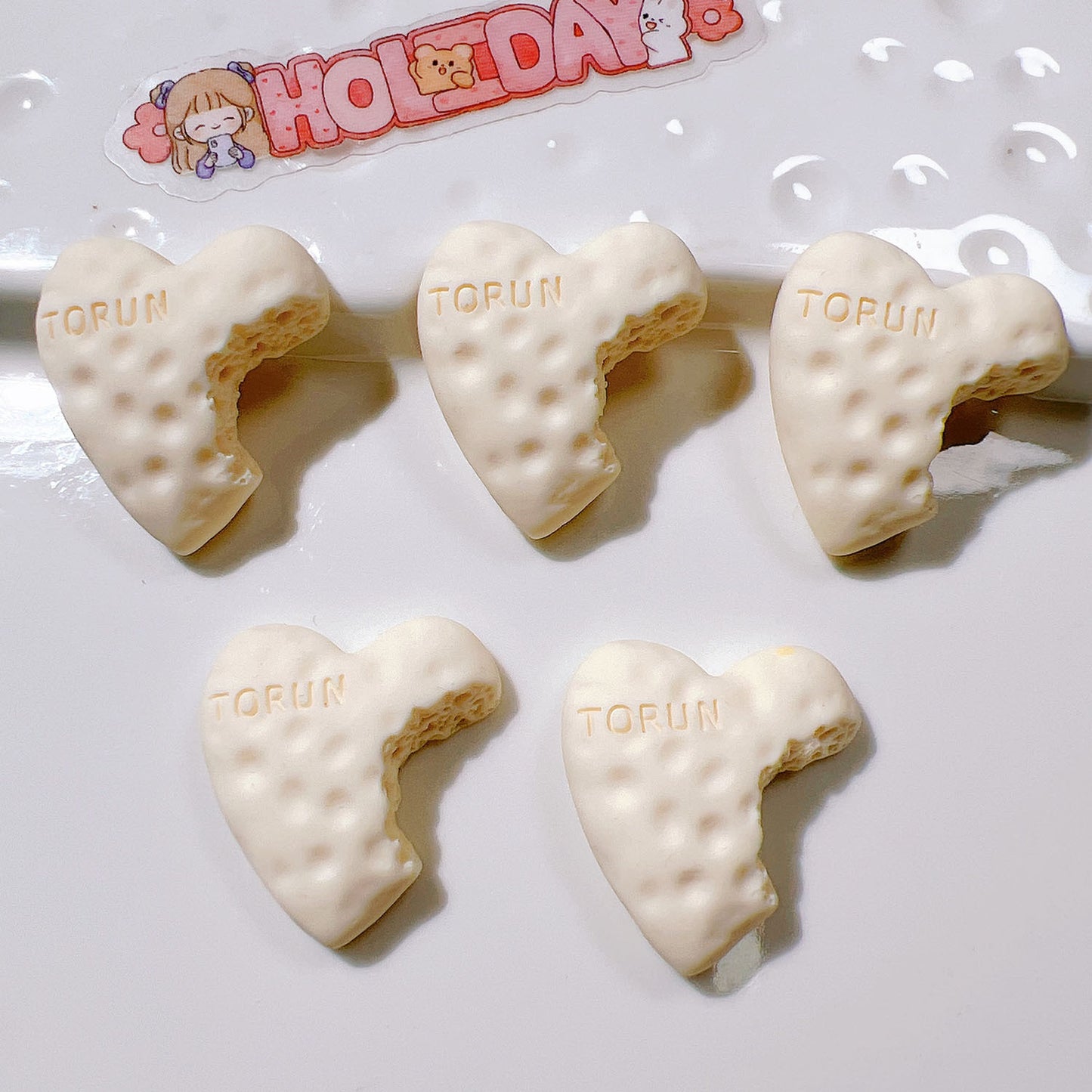 （5pic for 1bag）Cutie Food Diy Resin Charms（pack Offline）