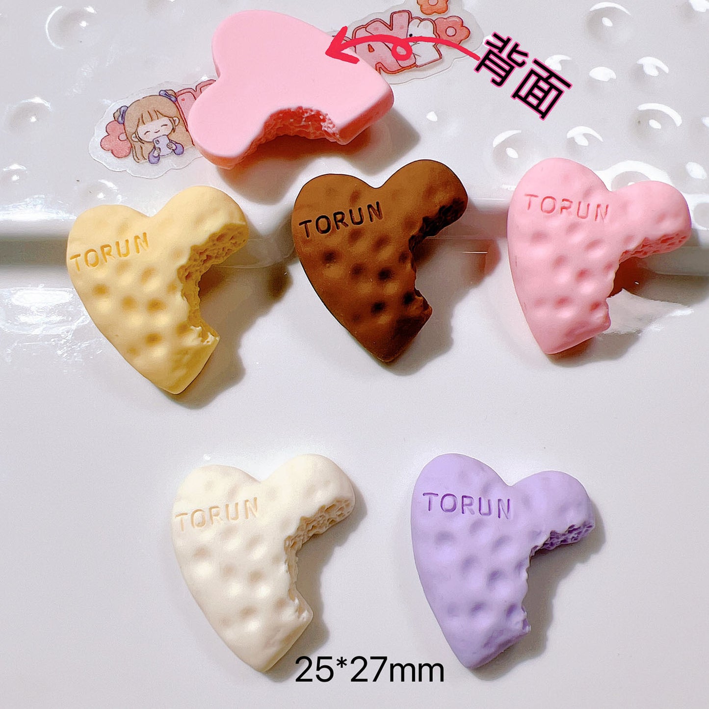 （5pic for 1bag）Cutie Food Diy Resin Charms（pack Offline）