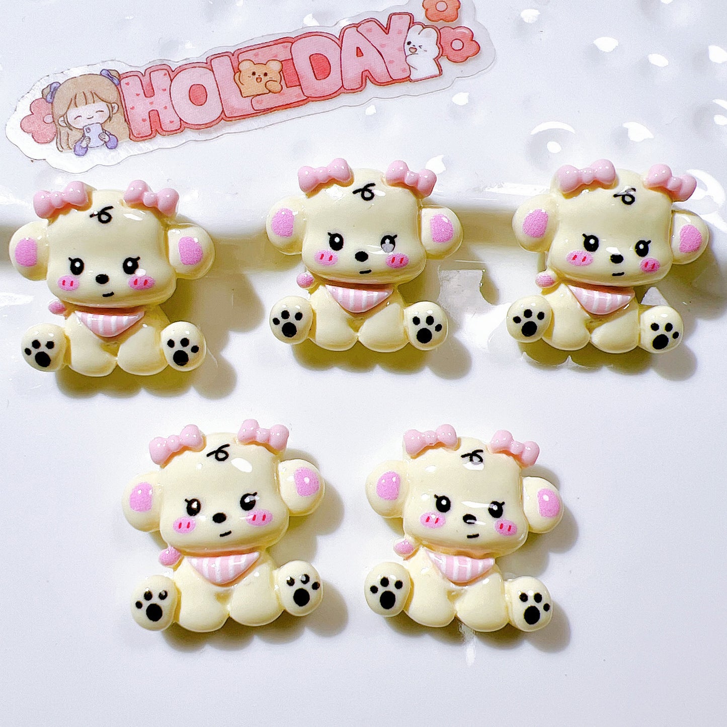 （5pic for 1bag）Cutie Dog Diy Resin Charms（pack Offline）