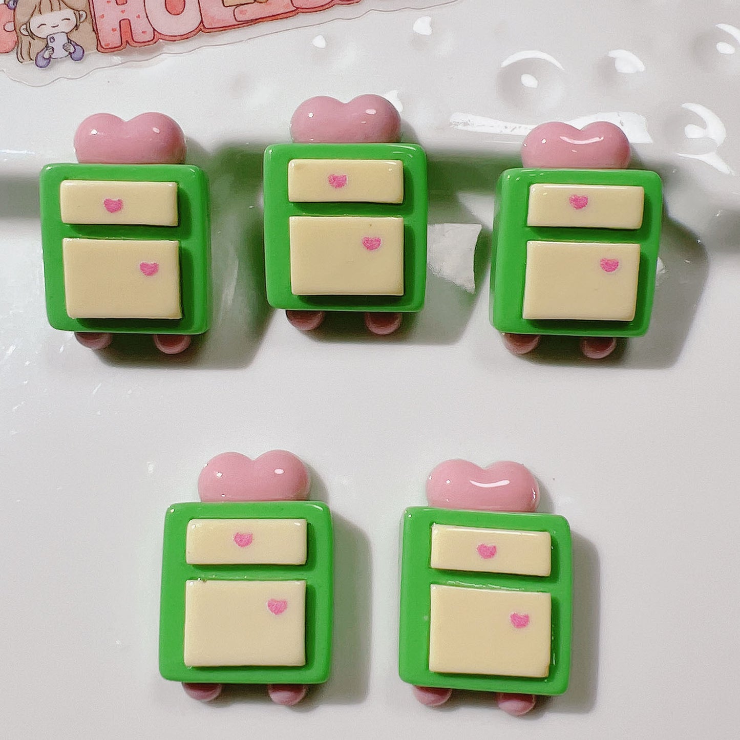 (5pic for 1 Bag) Cutie  Coffee Teapot DIY Resin Charms (Pack Offline)