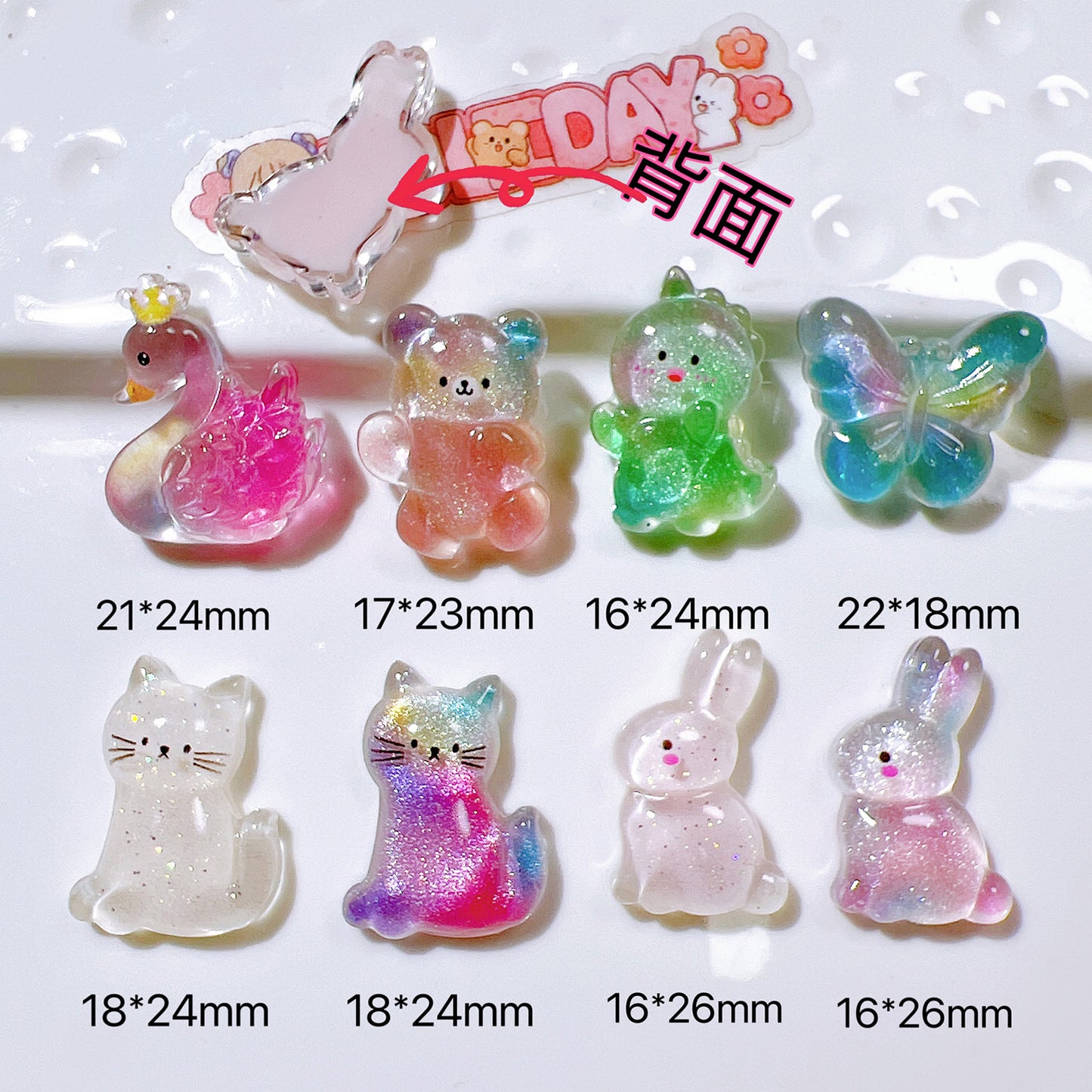 （5pic for1bag）Cutie annimal diy resin charms（pack offline）