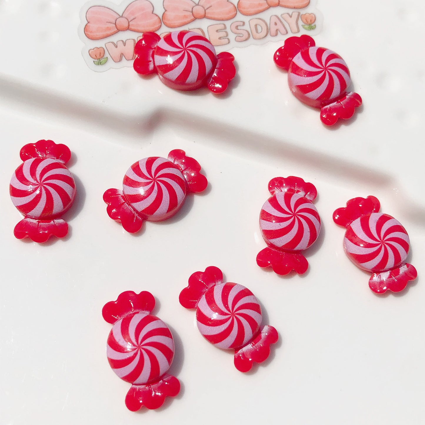 (5picfor1bag) Cutie Diy Resin Charms  Glossy Candy (Pack Offline)