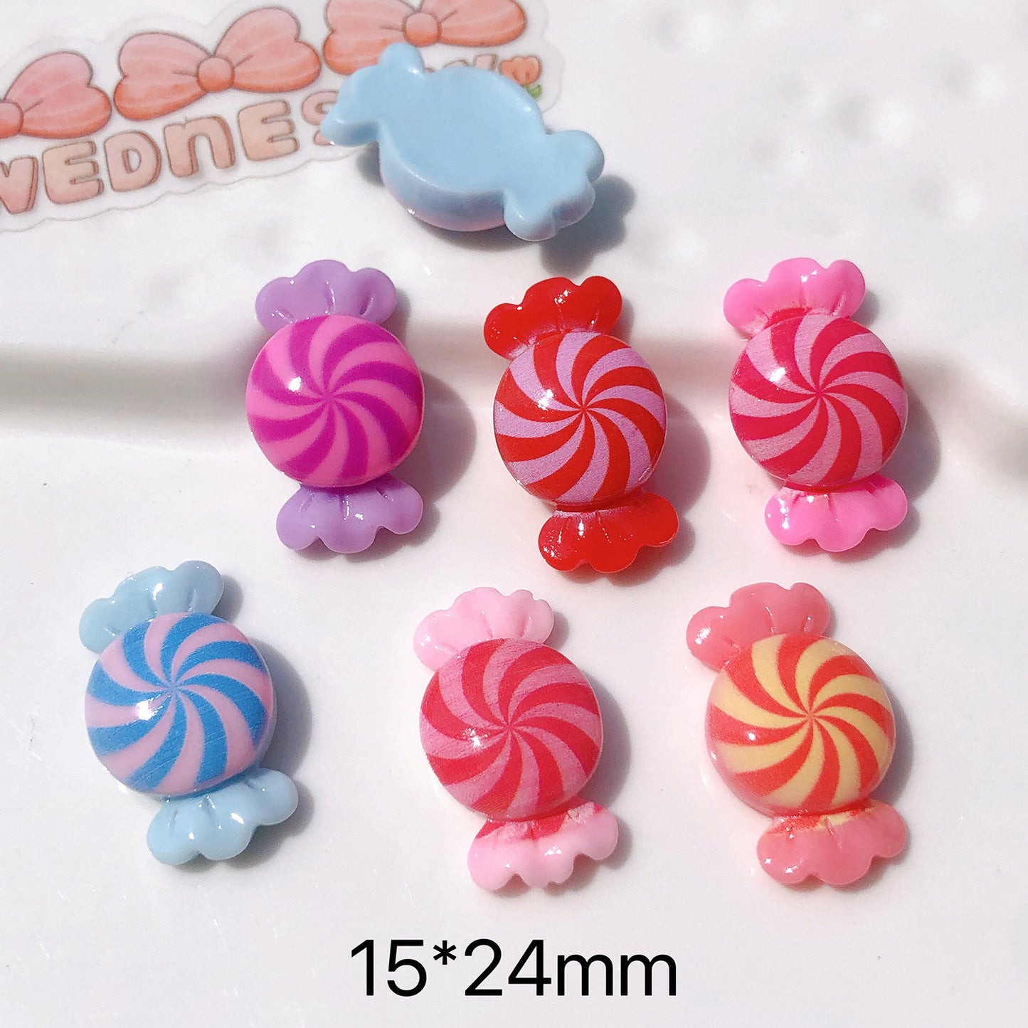 (5picfor1bag) Cutie Diy Resin Charms  Glossy Candy (Pack Offline)