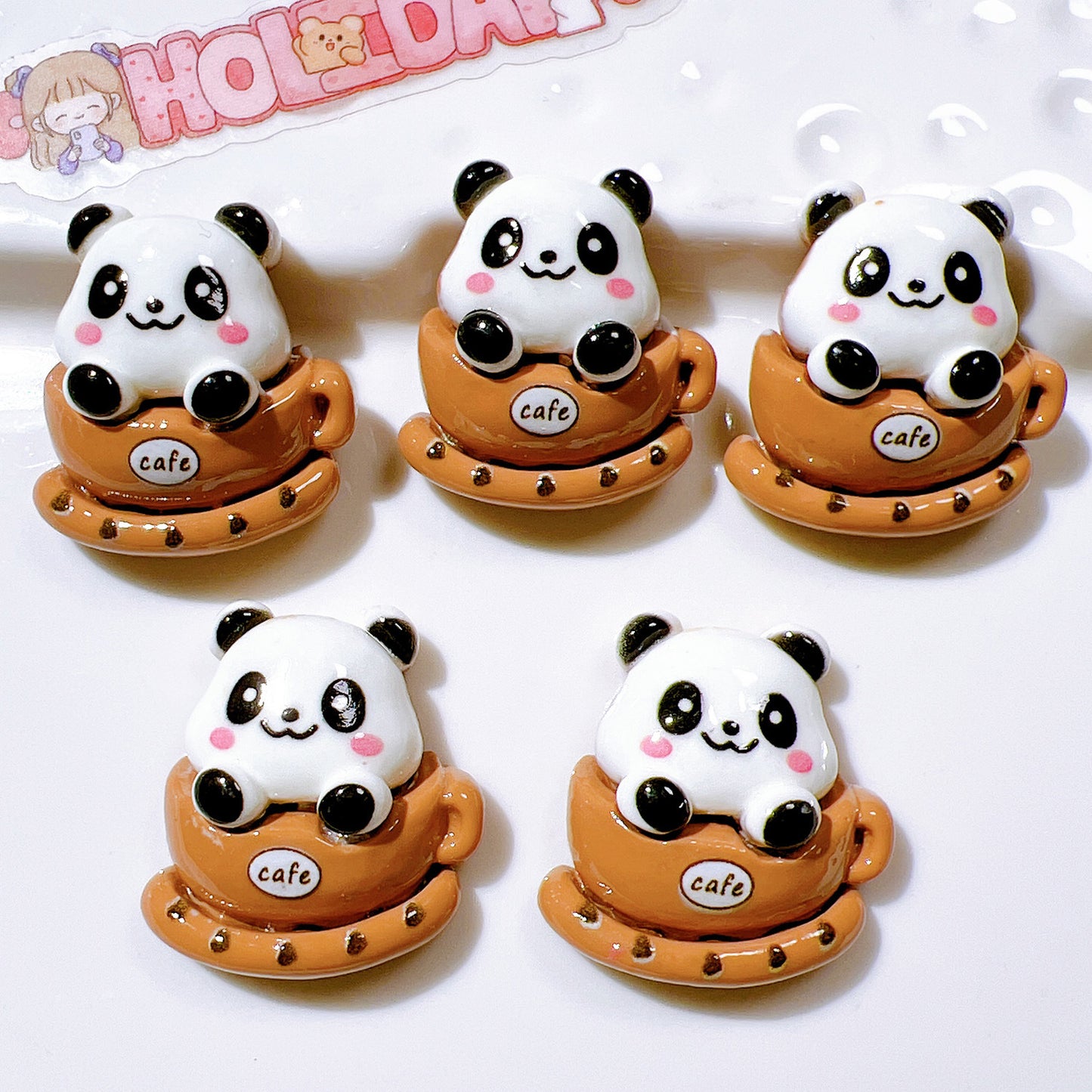 （5pic for1bag）Cutie Brown bear  diy charms resin