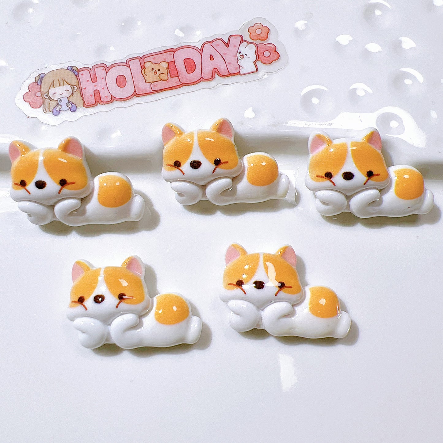 （5pic for1bag）Cutie Kobe Dog diy charms resin （pack offline）